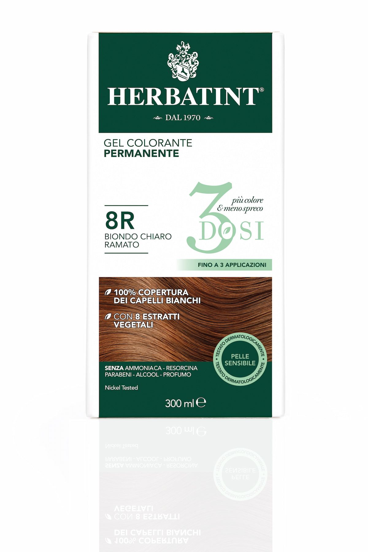 image - 975906862 - Herbatint Gel colorante permanente 3 dosi 8r biondo chiaro ramato 300ml - 4732927_3.jpg