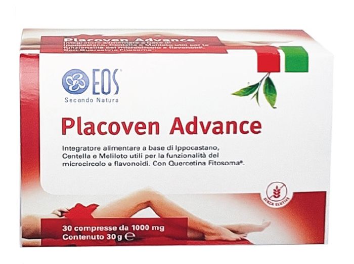 Eos Placoven Advance 1000mg Integratore Ippocastano Centella Meliloto 30 Compresse