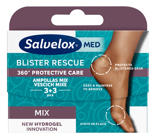 Salvelox Med Cerotto Vesciche Blister Rescue Mix 3+3 Pezzi