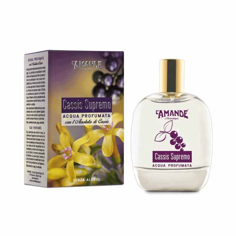 image - 978307179 - L'AMANDE AROMATIQUE CASSIS SUPREMO ACQUA PROFUMATA NO ALCOOL 100 ML - 4782747_1.jpg