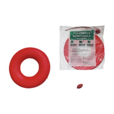 image - 909892871 - Ciambella gonfiabile in gomma rossa con pompa, utile per offrire supporto e comfort durante la seduta, ideale dopo interventi chirurgici o in condizioni mediche specifiche. - 4874650_2.jpg
