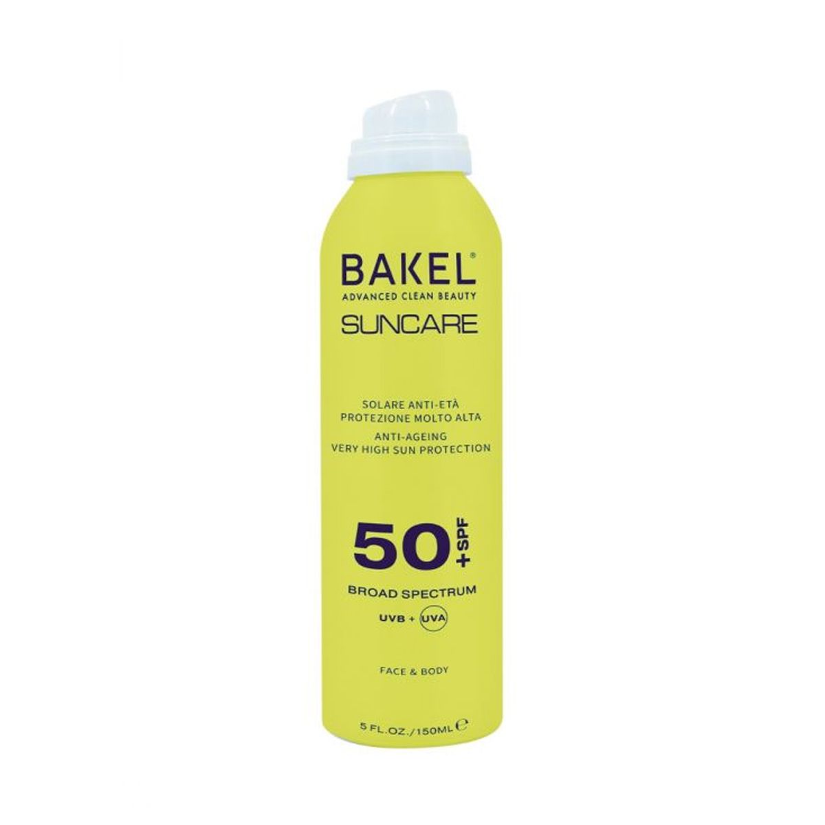 Bakel Solare Spray Viso Corpo SPF 50+ 150ml