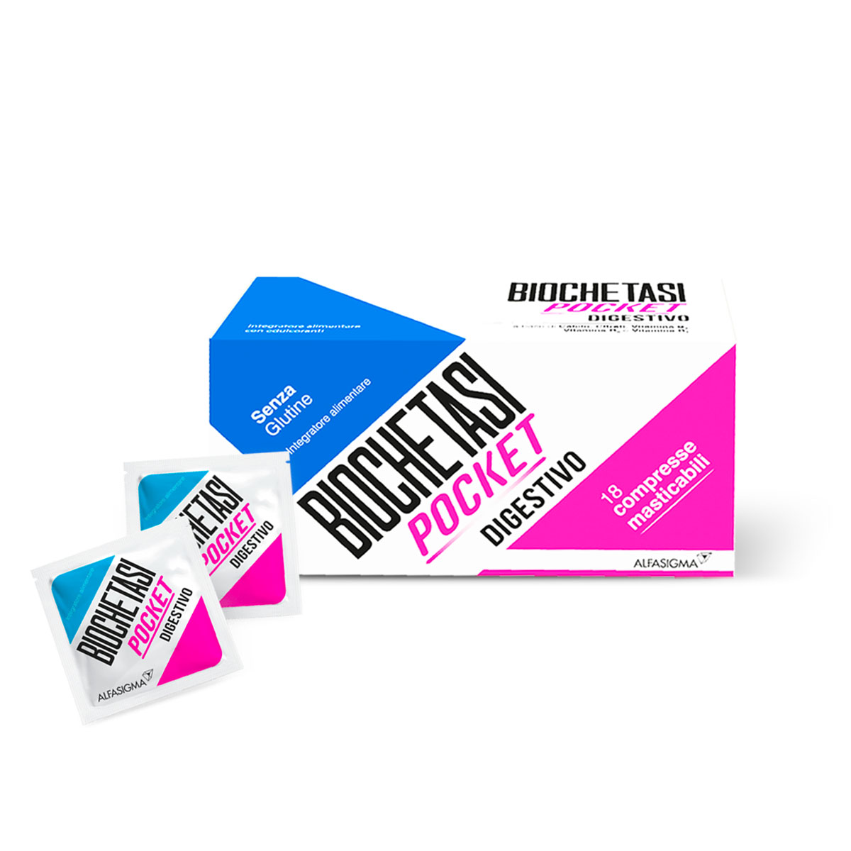 Biochetasi Pocket Digestivo Integratore Bruciore Di Stomaco Acidità E Reflusso Gastrico 18 Compresse Masticabili
