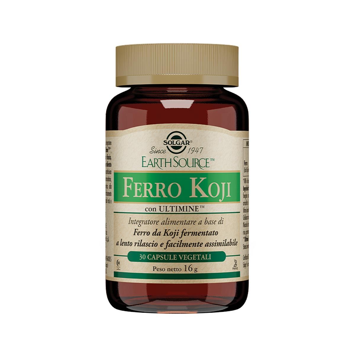 Solgar Ferro Koji Integratore Ferro 30 Capsule Vegetali