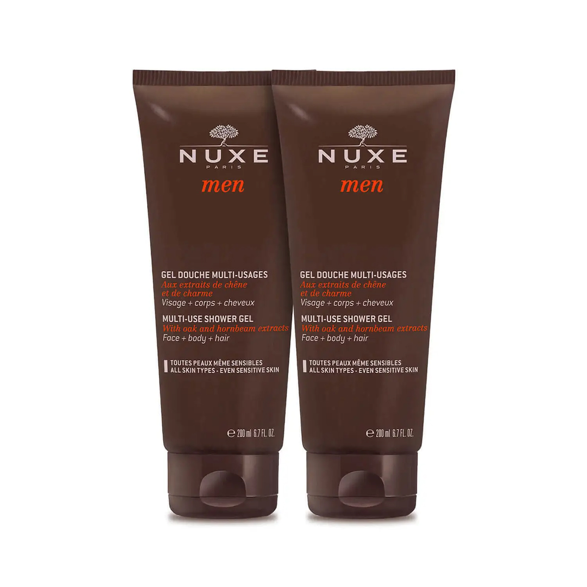 Nuxe Men Duo Doccia gel Multi utilizzo Uomo 200ml + 200ml