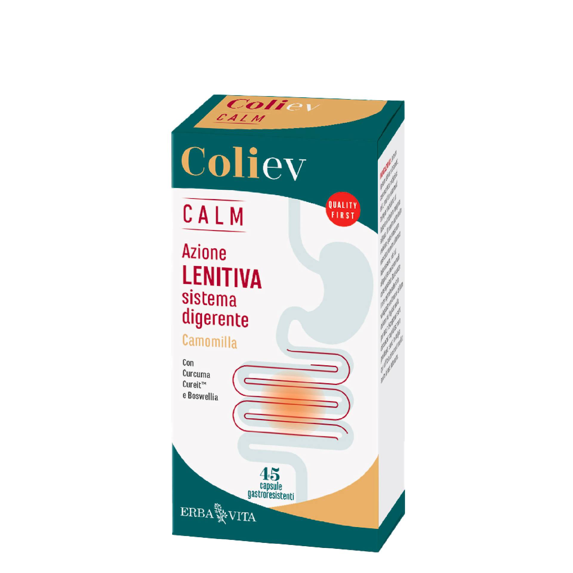 Erba Vita Coli Ev Calm Integratore Benessere Intestinale 45 Capsule