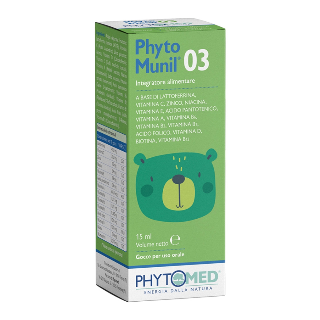 Phytomed Phyto Munil 03 Gocce Integratore Difese Immunitarie Bambini 15ml
