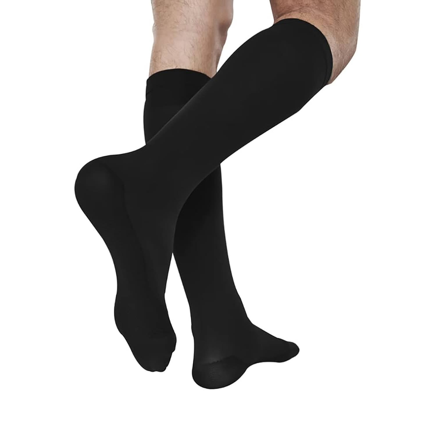 image - 913084758 - Gambaletto unisex 70 den coprente con compressione graduata 12/15 mmHg e plantare antistress, ideale per migliorare la circolazione e ridurre il gonfiore ai piedi. - 4705915_4.jpg