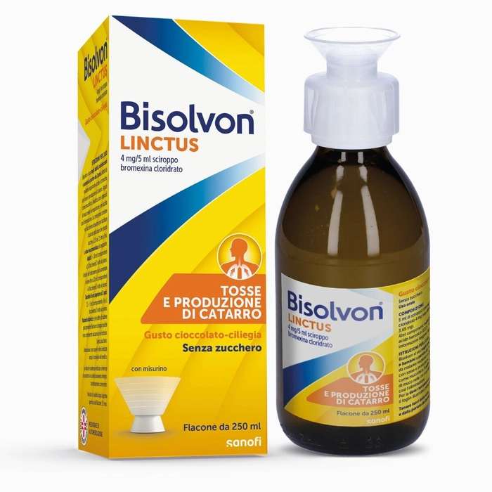 Bisolvon 4mg/5ml Sciroppo Aroma Cioccolato E Ciliegia 250ml