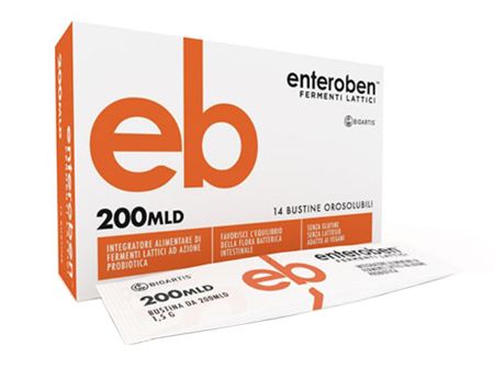 Enteroben 200mld Integratore Fermenti Lattici 14 Bustine Orosolubili