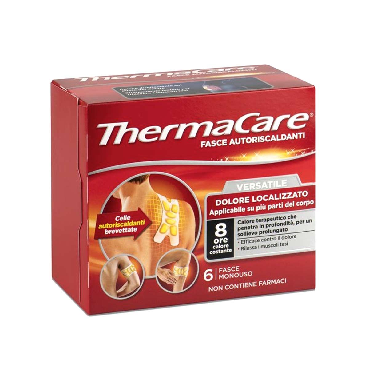 Thermacare Fascia Versatile Dolori Muscolari 6 Pezzi