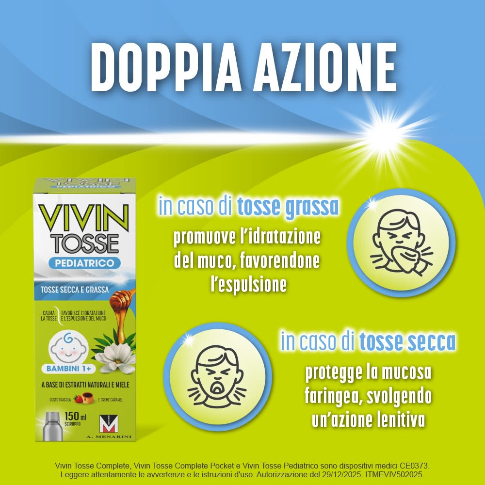 image - 975443817 - VIVIN TOSSE PEDIATRICO SCIROPPO PER TOSSE SECCA E GRASSA GUSTO FRAGOLA E CREME CARAMEL 150 ML - 7892352_8.jpg