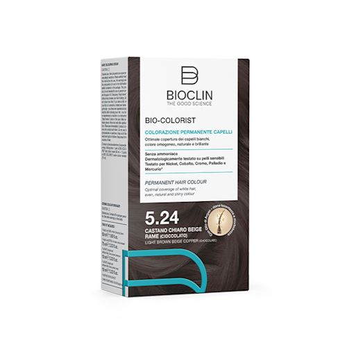 image - 975025115 - BIOCLIN BIO COLORIST 5,24 CASTANO CHIARO BEIGE RAME CIOCCOLATO - 4702361_4.jpg