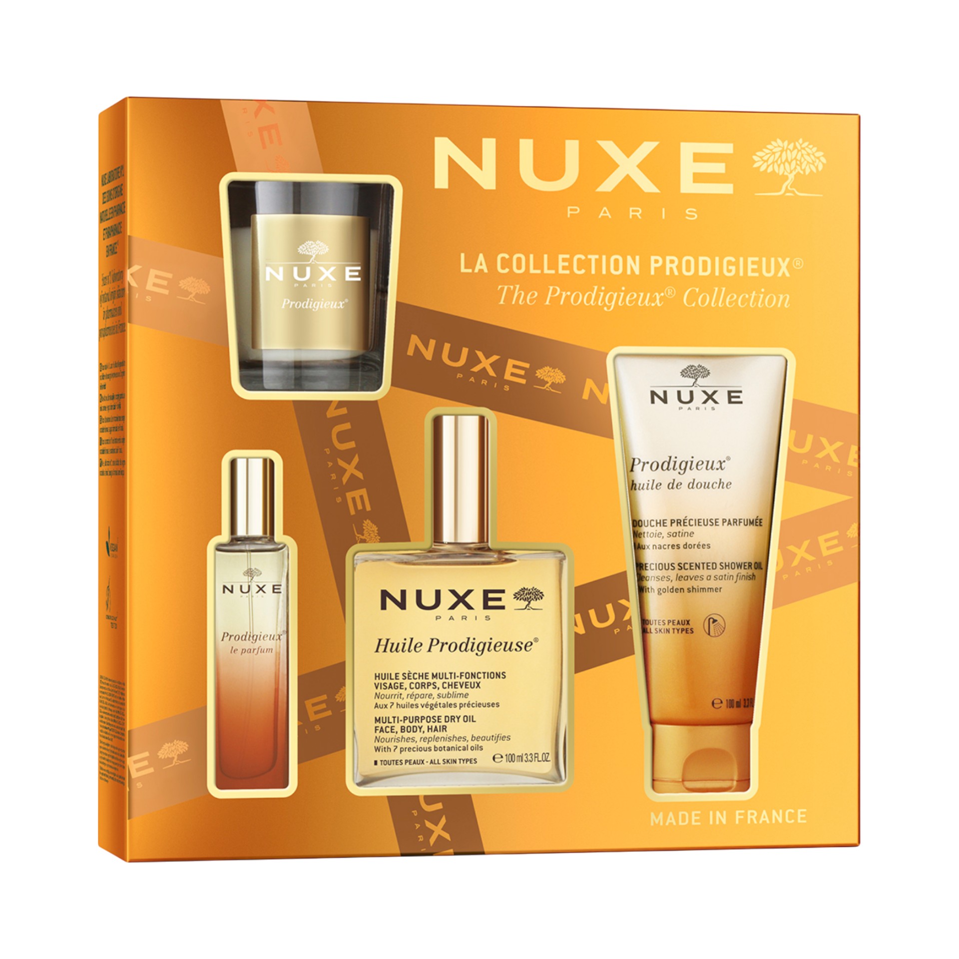 950963571 - NUXE COFFRET HUILE PRODIGIEUSE 2025 1 HUILE PRODIGIEUSE 100 ML + 1 PRODIGIEUX LE PARFUM 15 ML + 1 PRODIGIEUX PRECIOUS SCENTED SHOWER GEL 100 ML + 1 PRODIGIEUX CANDLE - 4834473_1.jpg