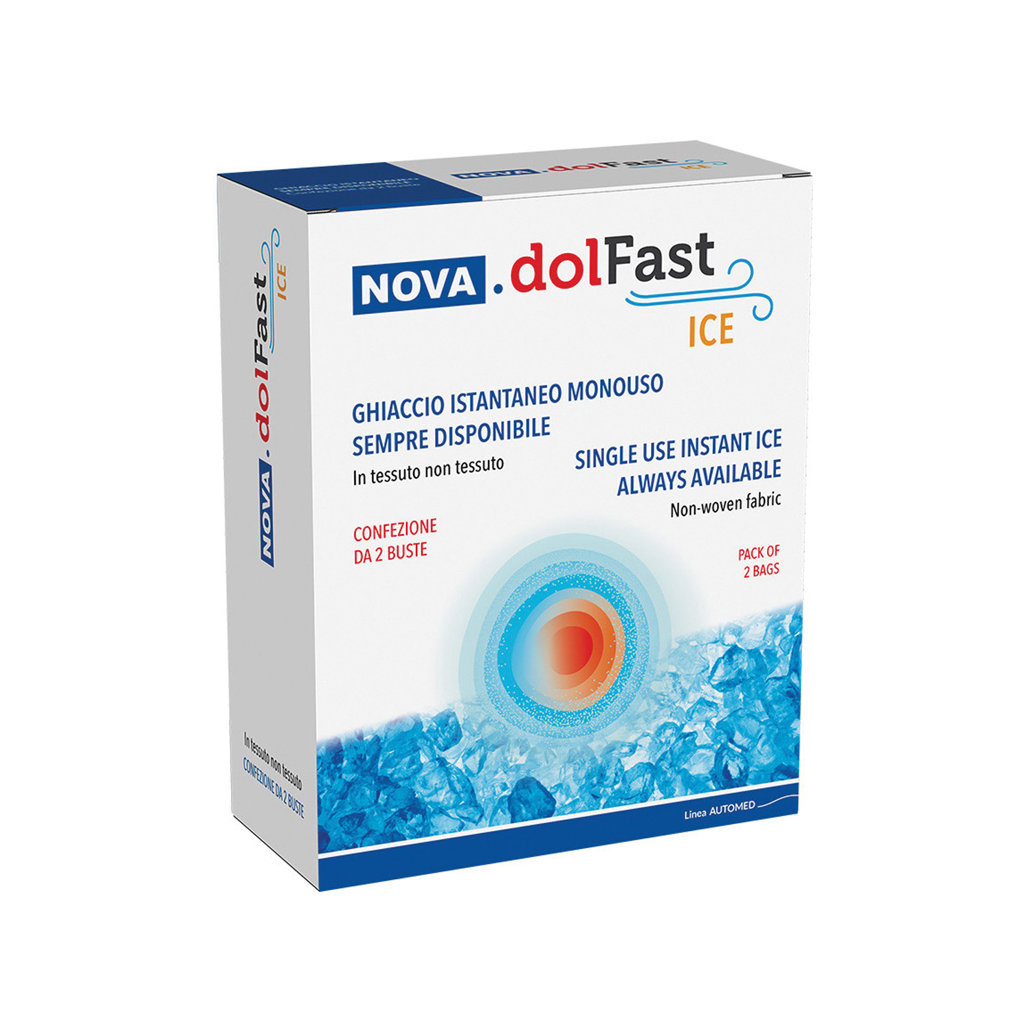 image - 930344041 - Ghiaccio secco istantaneo monouso per traumi, distorsioni e ipertermie; attivabile premendo e scuotendo la busta, disponibile in astuccio con due buste in TNT. - 7886400_2.jpg