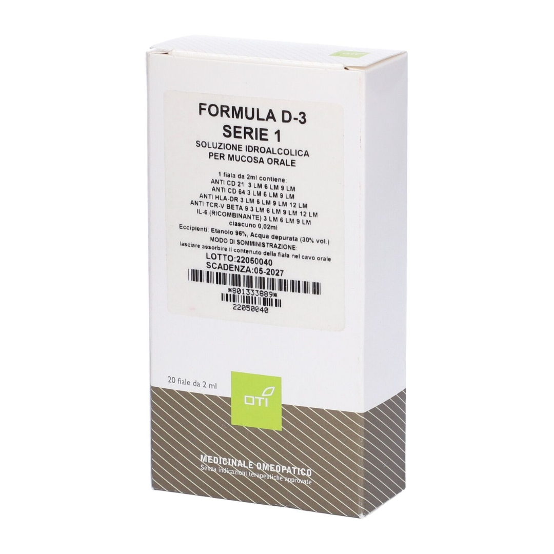 Oti Formula D-3 Serie 1 Composto Omeopatico 20 Fiale Idroalcoliche