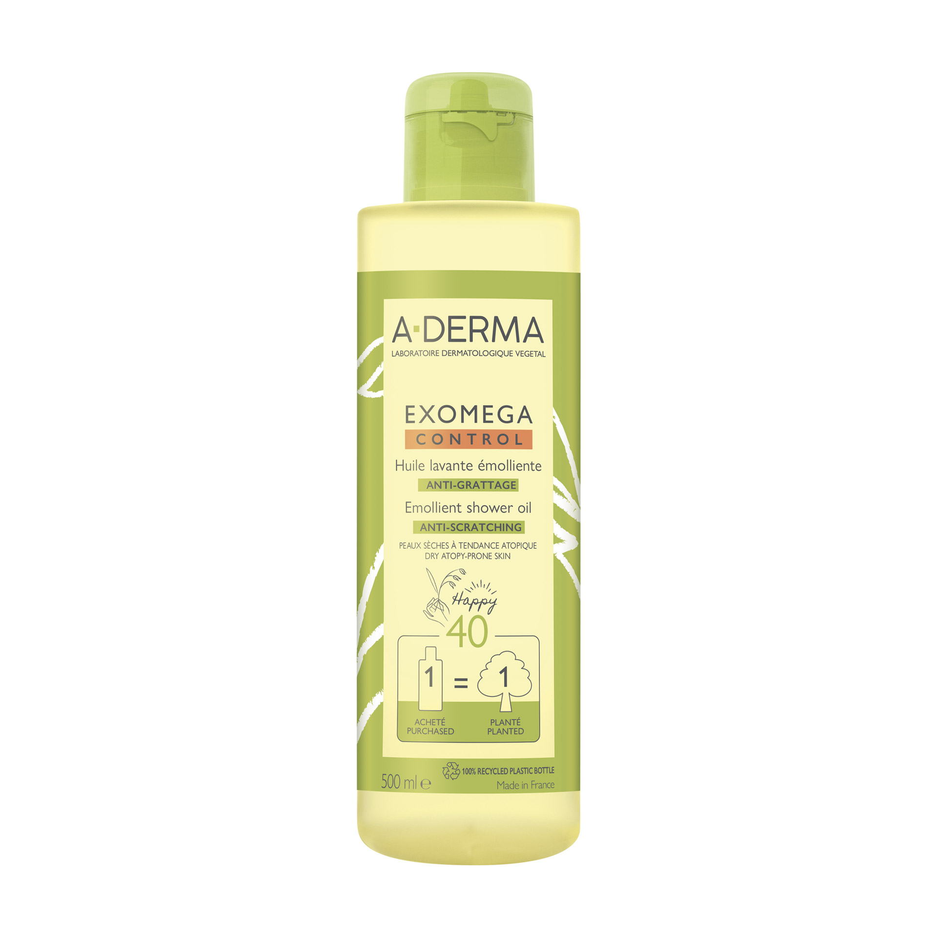 A-derma Exomega Control Olio emolliente lavante 500ml