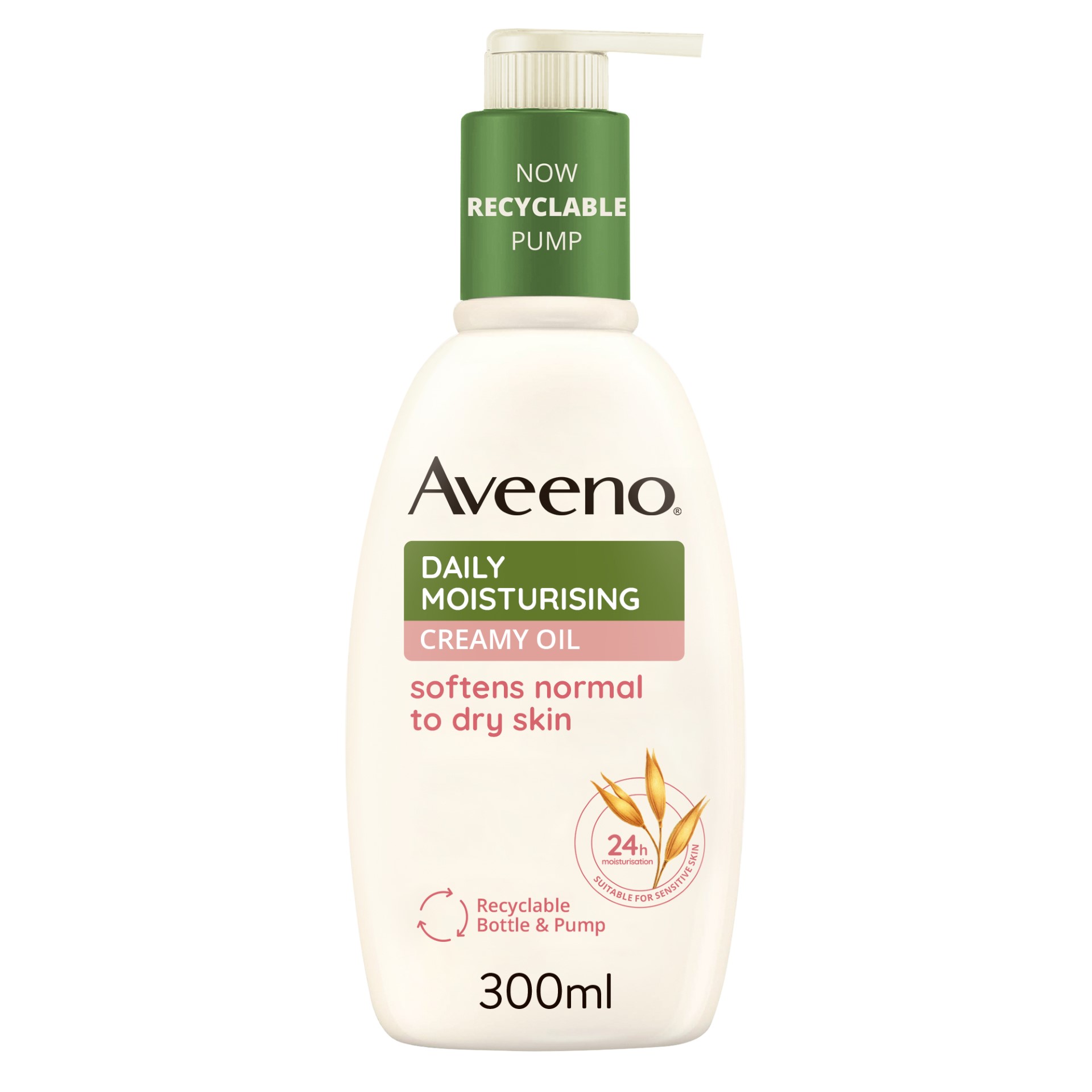 Aveeno Crema Olio idratazione Corpo Olio Di Mandorla Per Ammorbidire La Pelle Secca 300ml