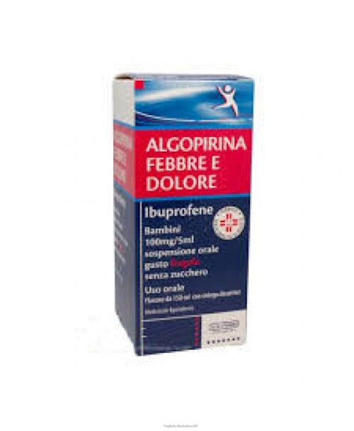 042178018 - ALGOPIRINA FEBBRE E DOLORE*bborale sosp 150 ml 100 mg/5 ml gusto fragola senza zucchero - 0006473_1.jpg