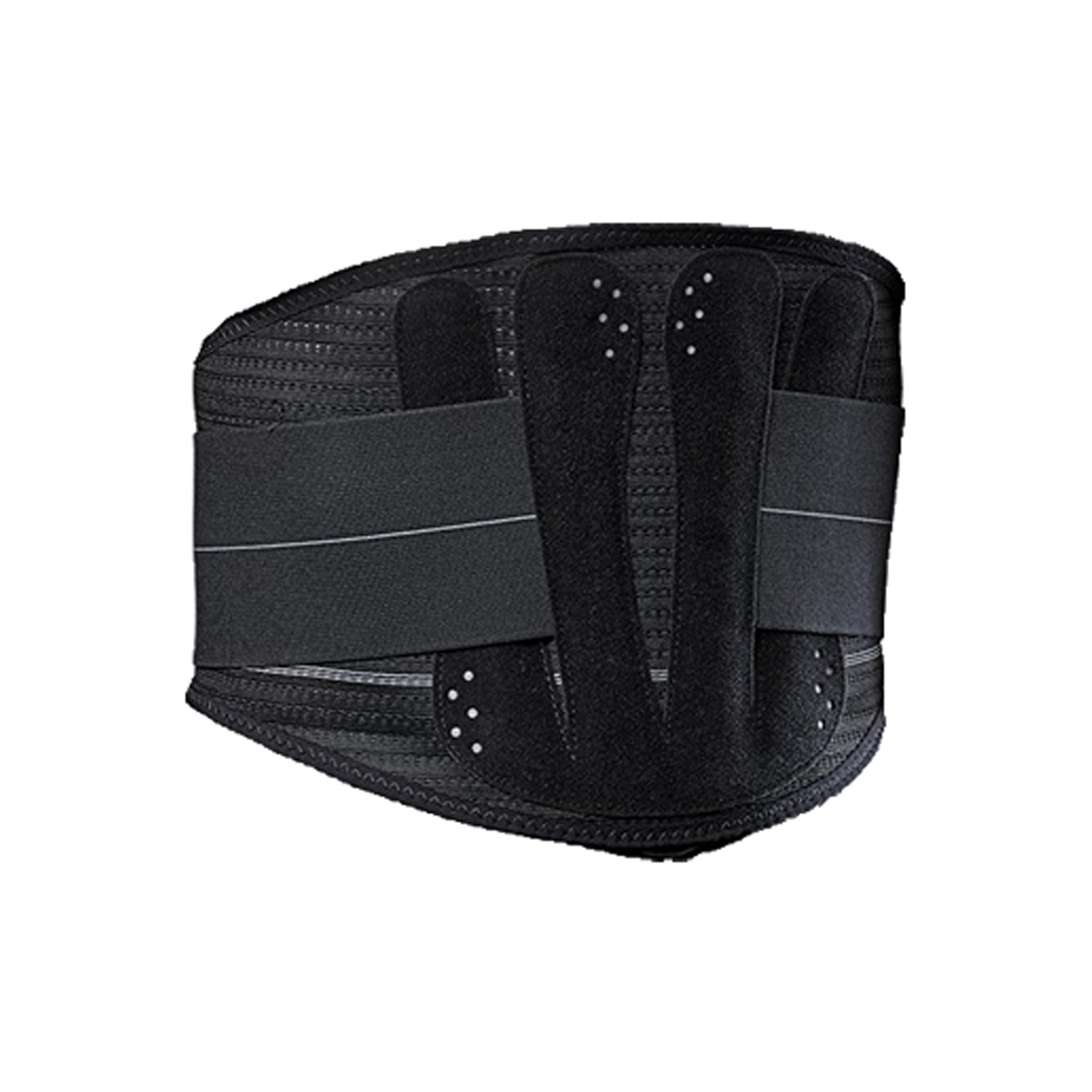 image - 980770364 - Corsetto lombosacrale con steccaggio a V modellabile e doppia chiusura a fasce oblique, progettato per fornire supporto e stabilit&agrave; al tratto lombare durante le attivit&agrave; quotidiane. - 4866261_3.jpg