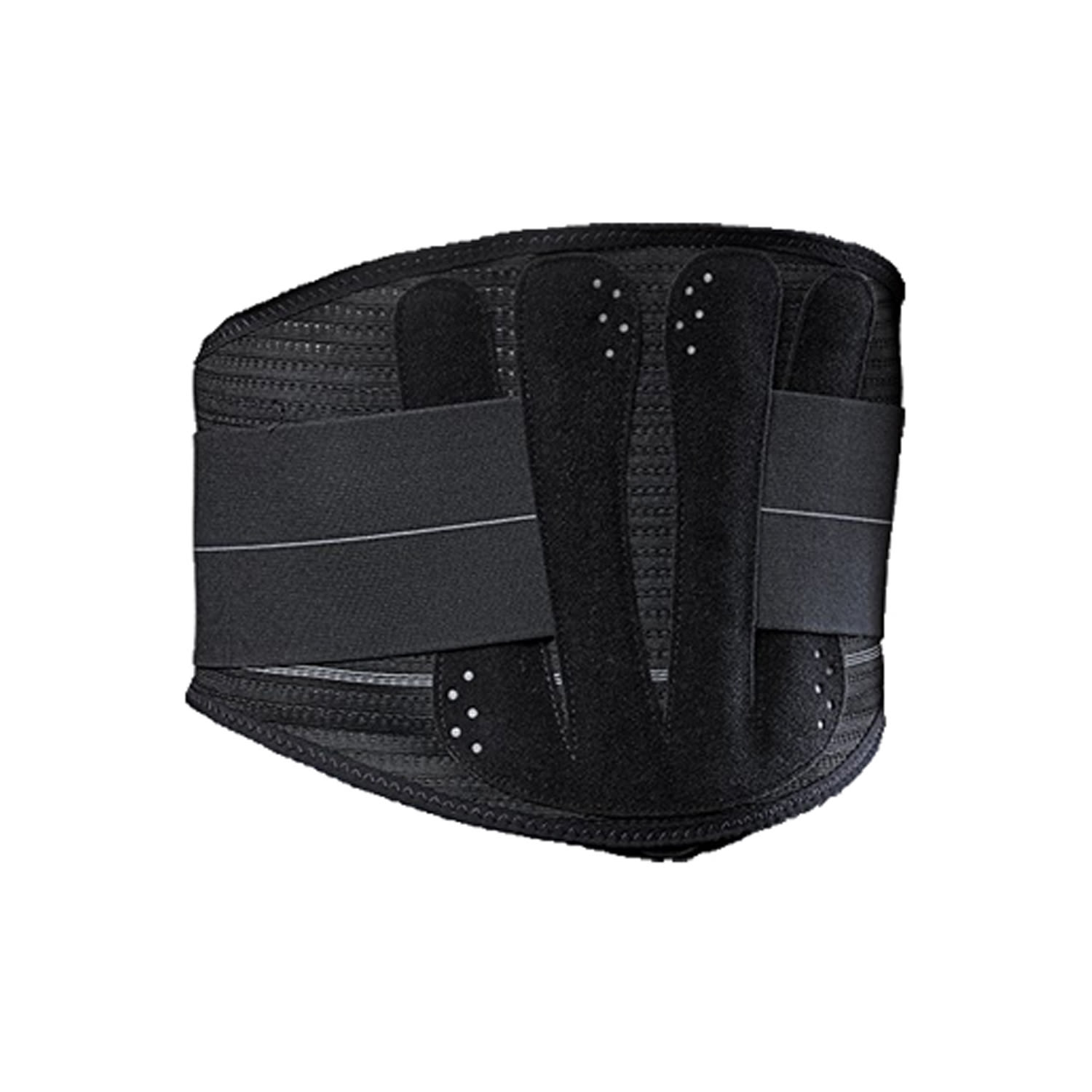 image - 980770364 - Corsetto lombosacrale con steccaggio a V modellabile e doppia chiusura a fasce oblique, progettato per fornire supporto e stabilità al tratto lombare durante le attività quotidiane. - 4866261_3.jpg