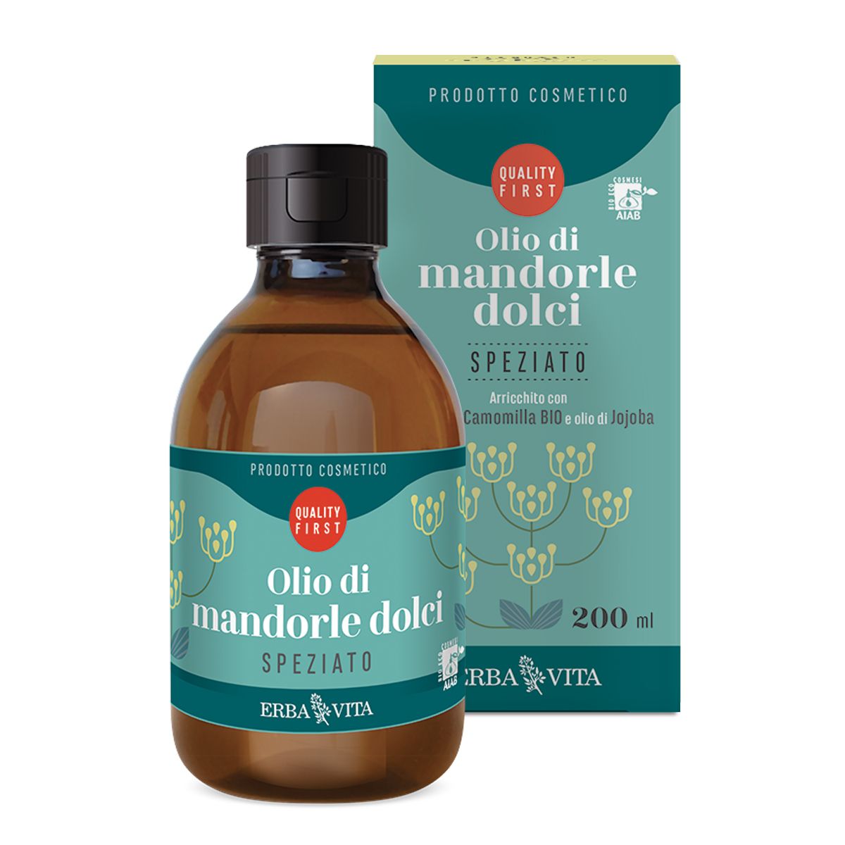 Erba Vita Olio Di Mandorle Dolci Speziato 200ml