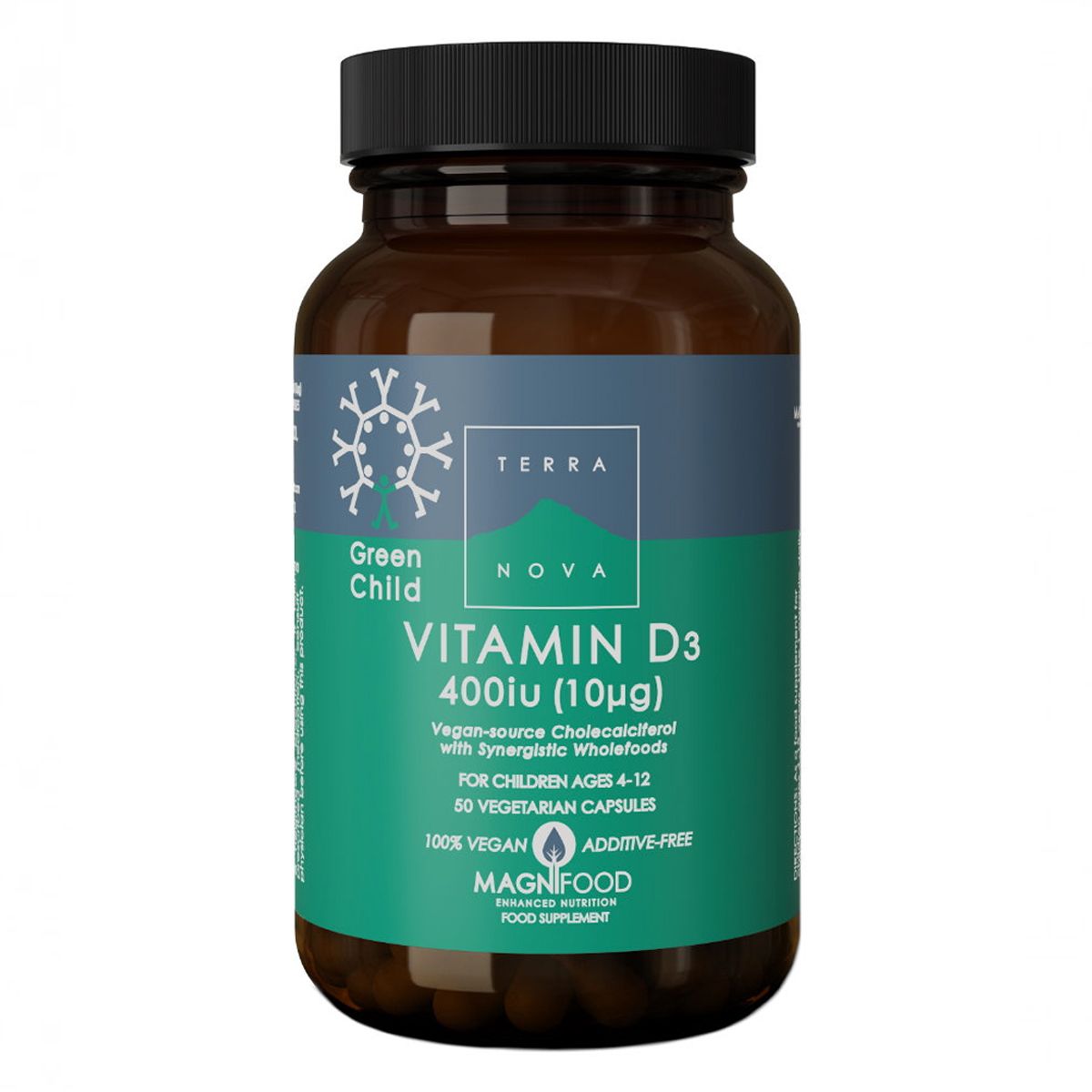 Terranova Green Child Vitamina D3 Integratore Ossa 50 Capsule