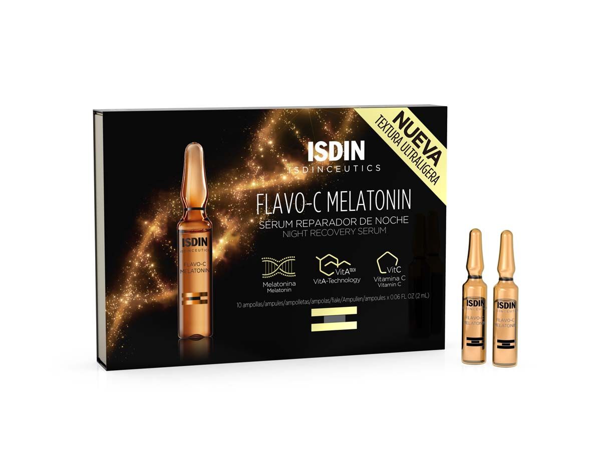 Isdin Flavo C Melatonin Siero Viso 10 Fiale