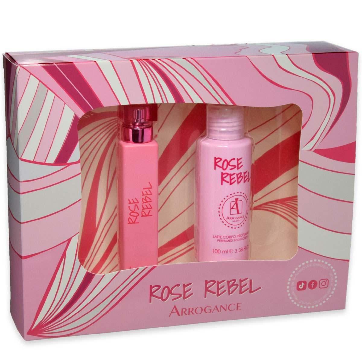 Arrogance Rosa Rebel Eau De Toilette 30ml + Doccia gel 100ml