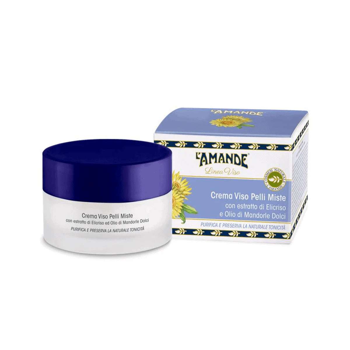 L'amande Crema idratazione viso Pelli Miste 50ml