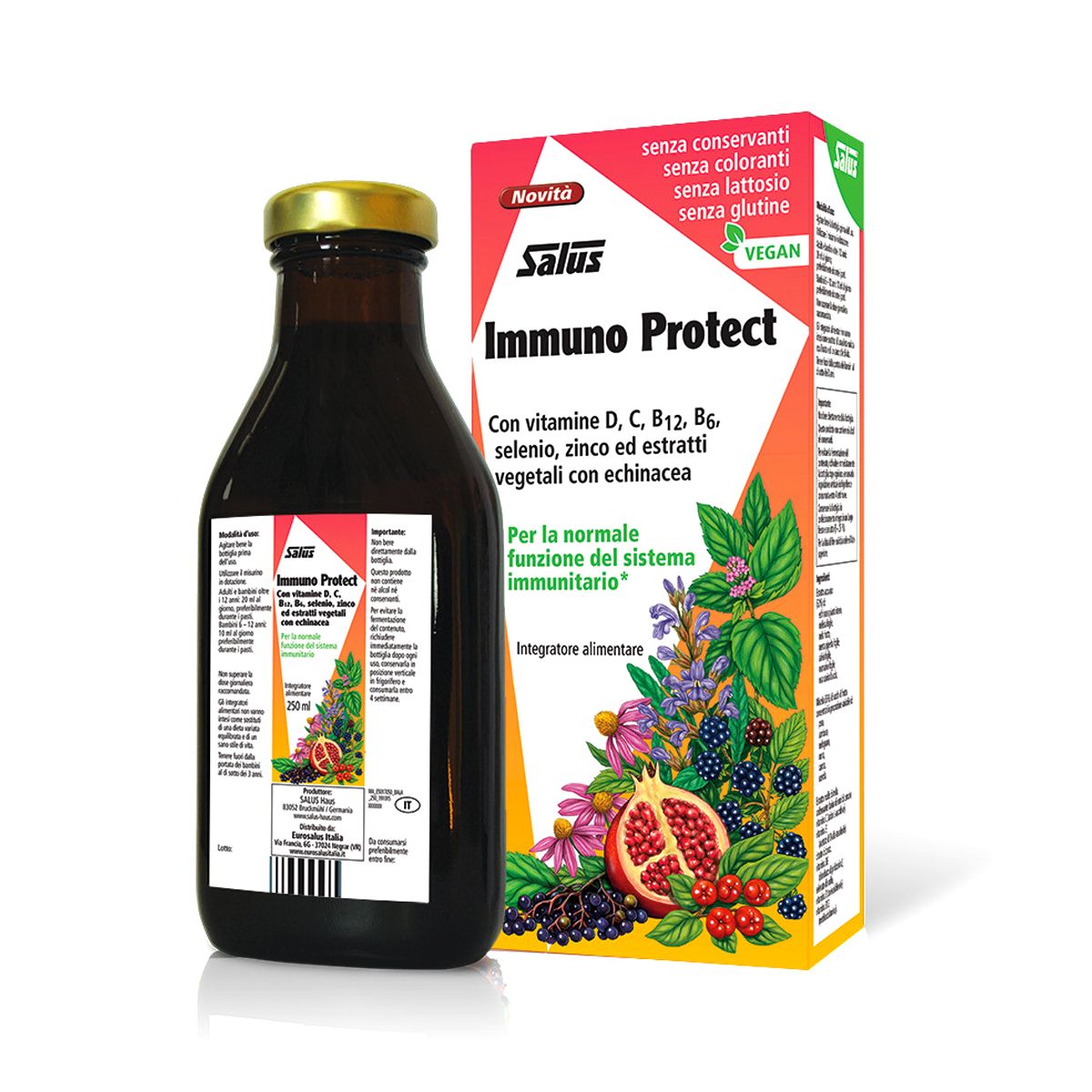 Immuno Protect Integratore Difese Immunitarie 250 Ml, Arricchito Con ...