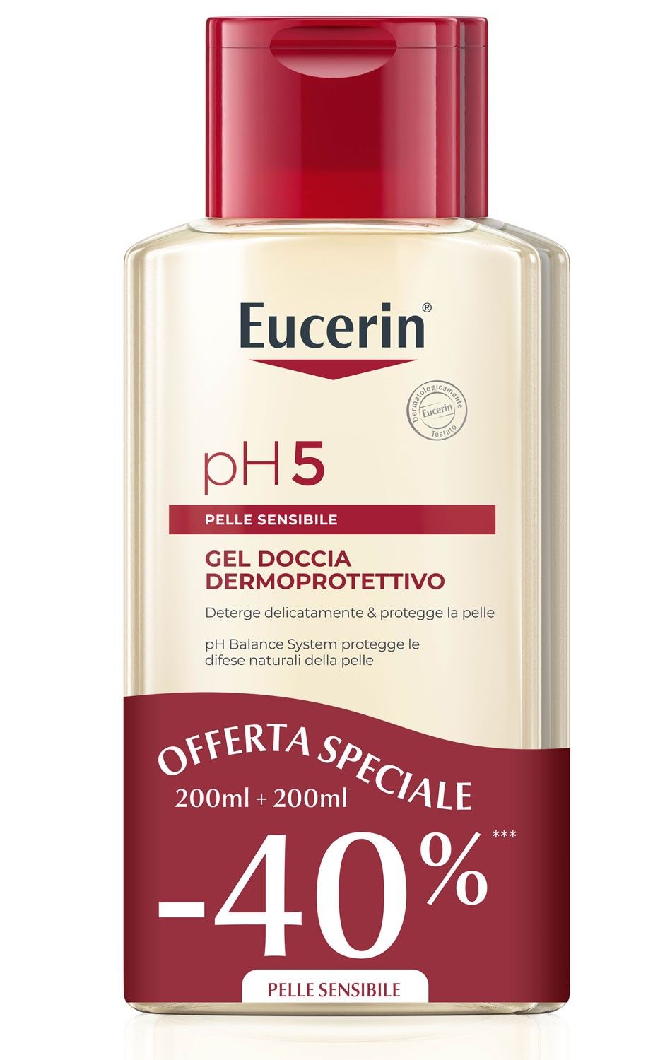 Eucerin Bi-pacco Ph5 Doccia gel Dermoprotettivo 200ml+200ml