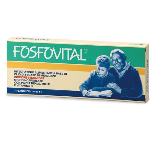 Abc Trading Fosfovital Olio Fegato Merluzzo Integratore controllo livello colesterolo 7 Flaconcini