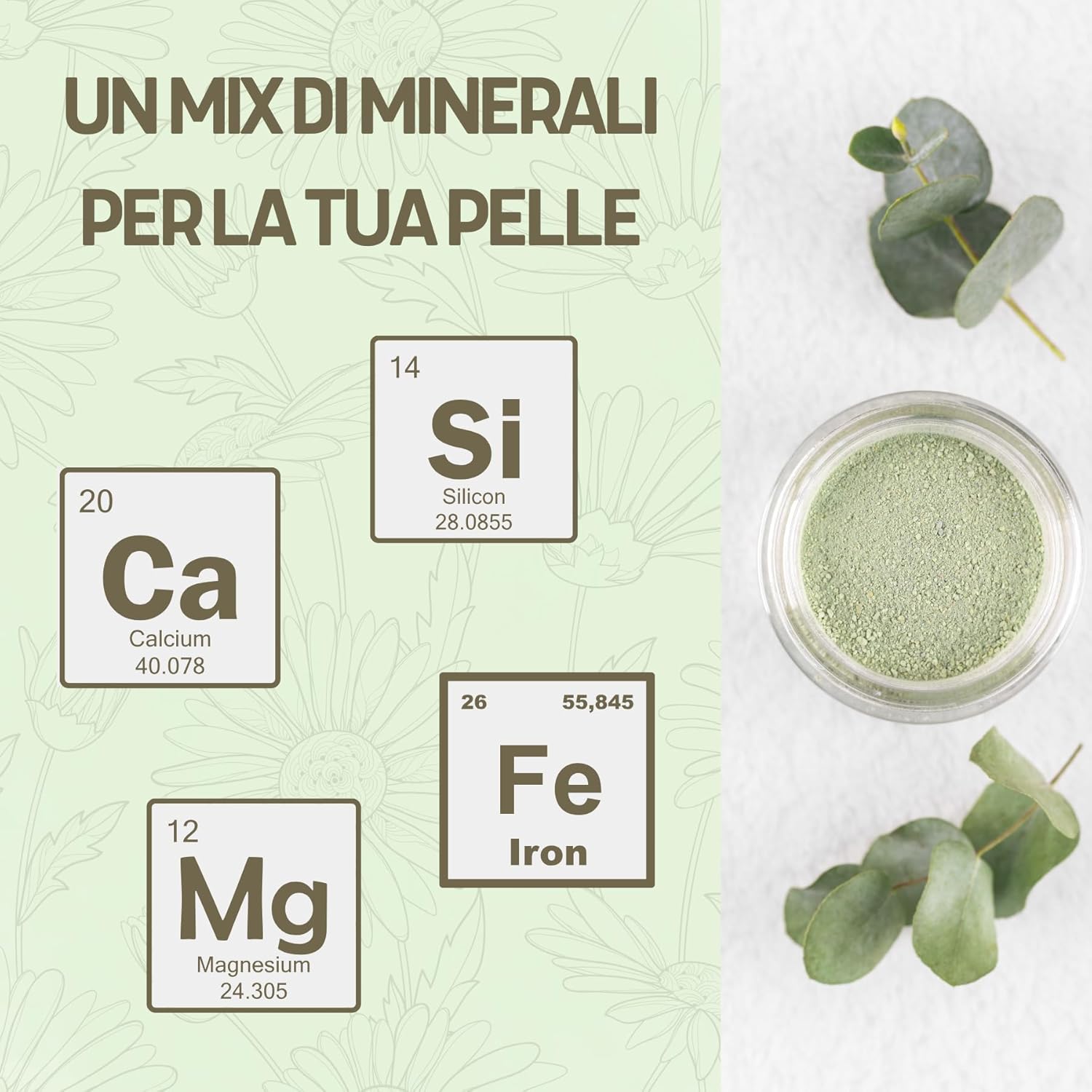 image - 908390824 - Argilla verde superventilata maturata al sole, priva di gesso e sabbia, ideale per maschere viso e corpo, cataplasmi, impiastri, bagni, maniluvi e pediluvi. - 7871887_3.jpg