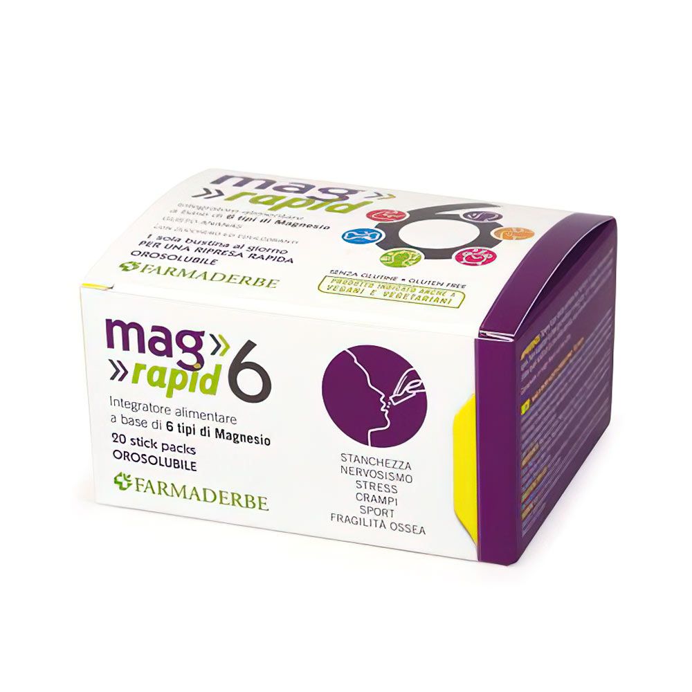 Mag 6 Rapid Integratore Di Magnesio 20 Bustine