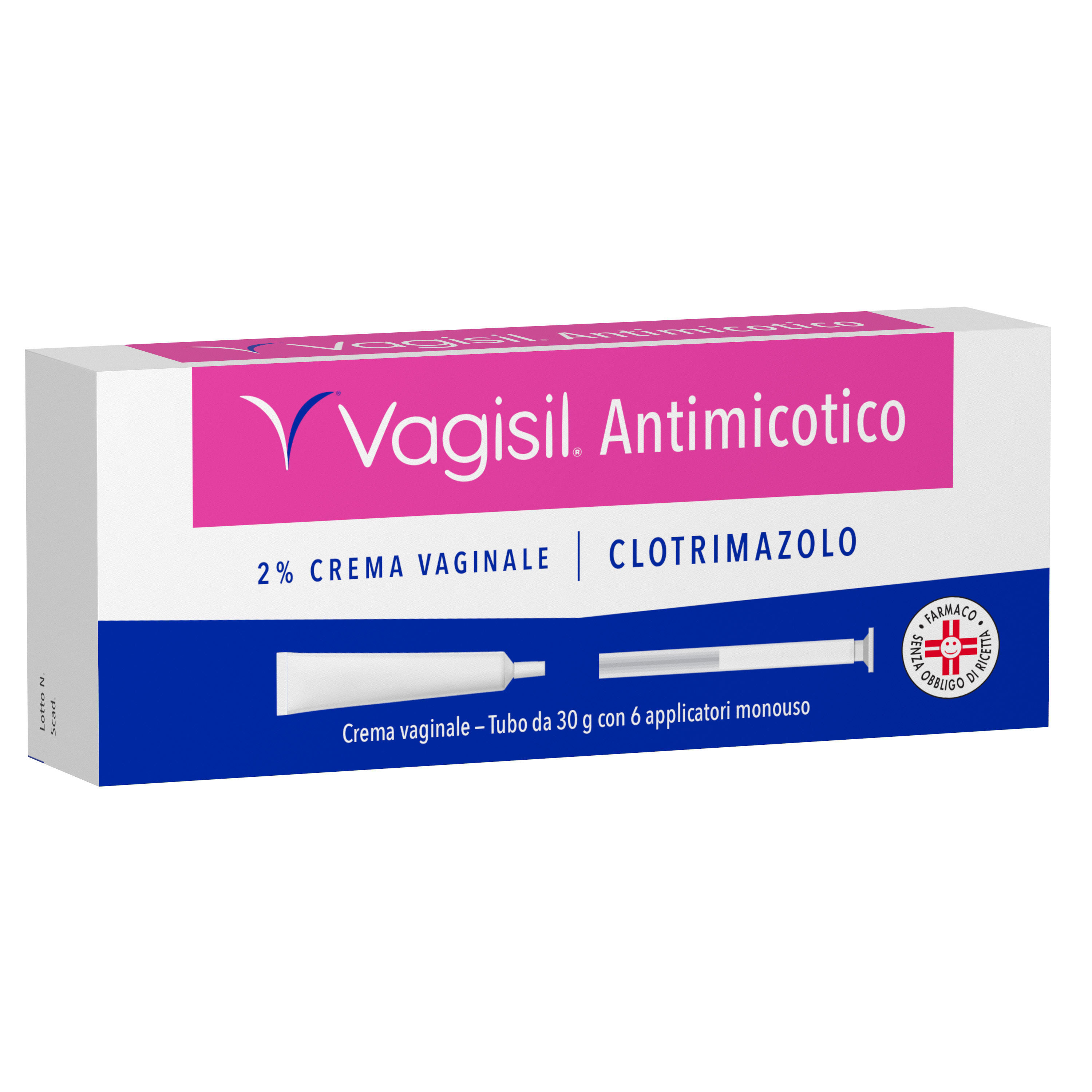 Vagisil 2% Crema Vaginale 30g Con 6 Applicatori Mono utilizzo