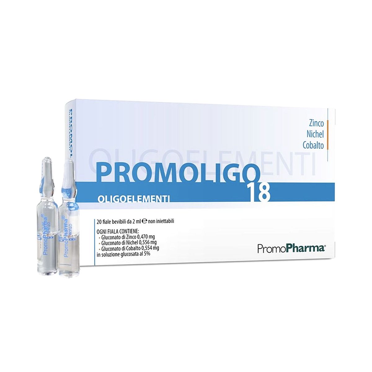 Promoligo 18 Zinco Nichel Cobalto 20 Fiale 2ml