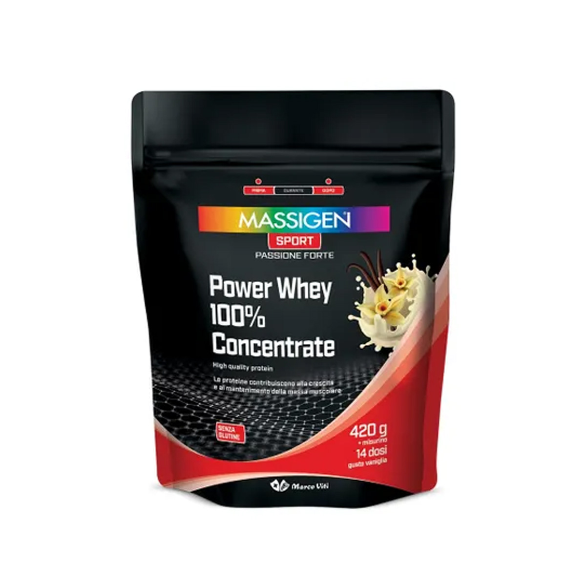 Massigen Sport Power Whey Concentrate Gusto Vaniglia 420g