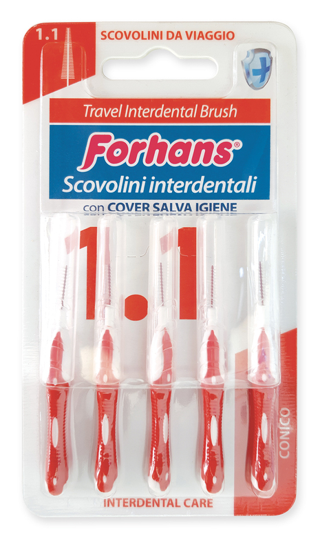 image - 924787827 - Scovolino interdentale conico da 1,1 mm per pulire spazi stretti tra i denti, dotato di anima in acciaio inox e setole in Tynex Dupont, ideale per l'uso quotidiano. - 4867600_1.jpg