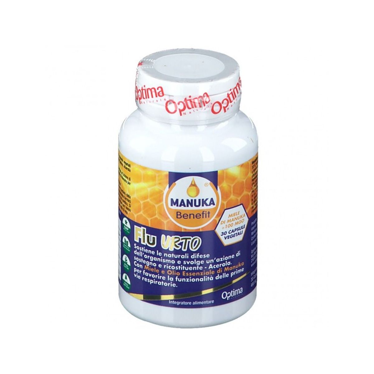 Manuka Benefit Flu Urto Integratore Respiro 30 Capsule