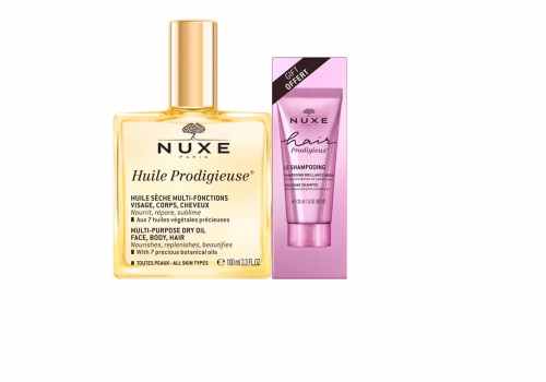 Nuxe Huile Prodigieuse 100ml + Nuxe Hair Prodigieux Shampoo 30ml