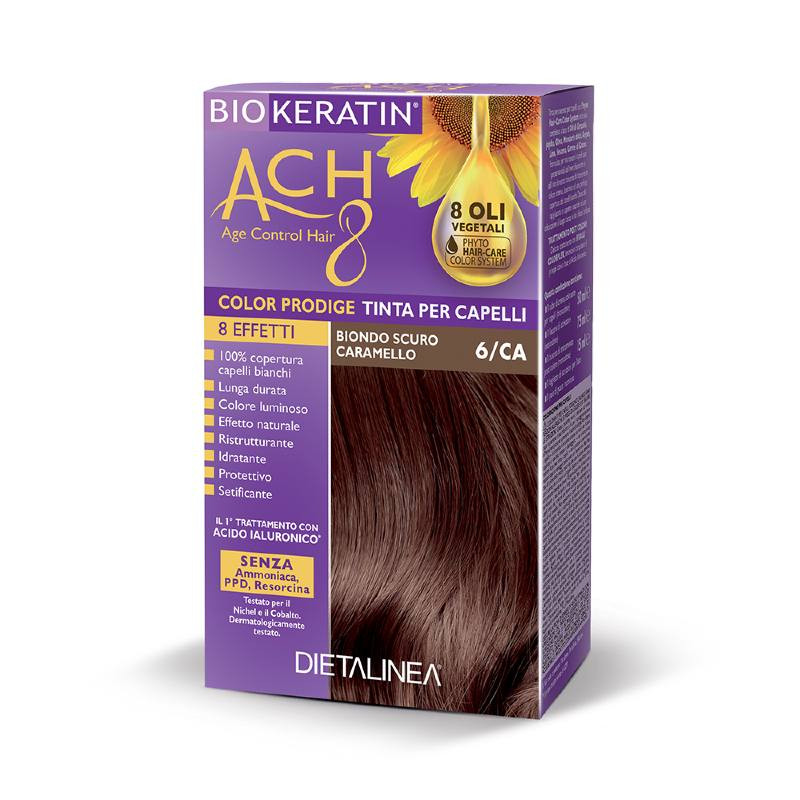 Biokeratin Ach8 Tinta Per Capelli Biondo Scuro Caramello 6ca