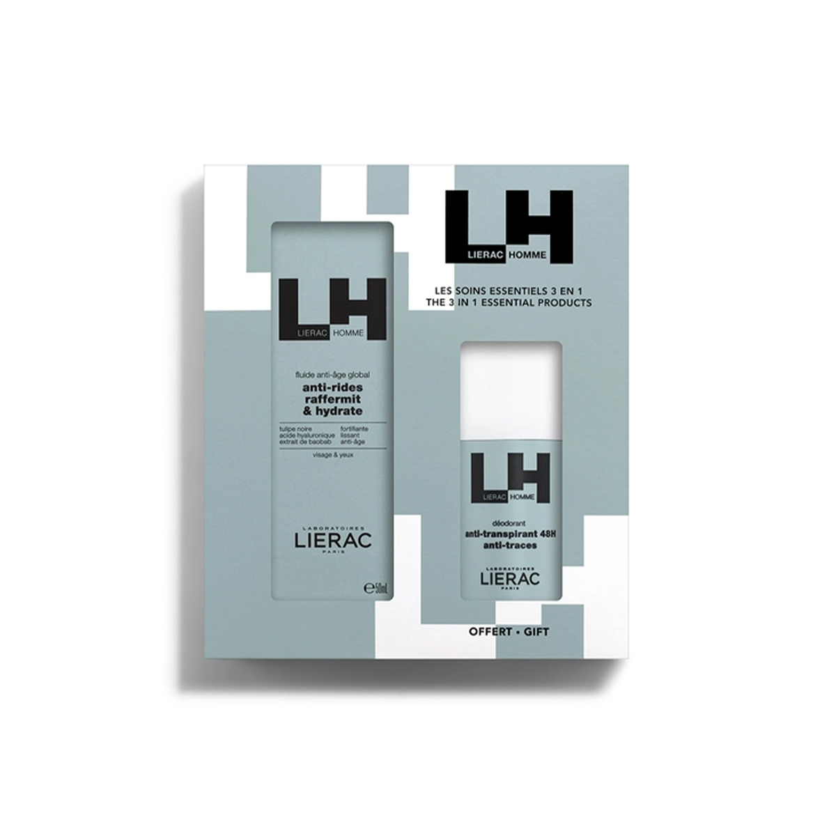 Lierac Cofanetto Uomo Fluido Antiage Globale + Deodorante