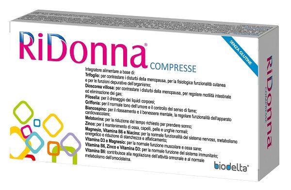 Ridonna Integratore Per Menopausa 30 Compresse