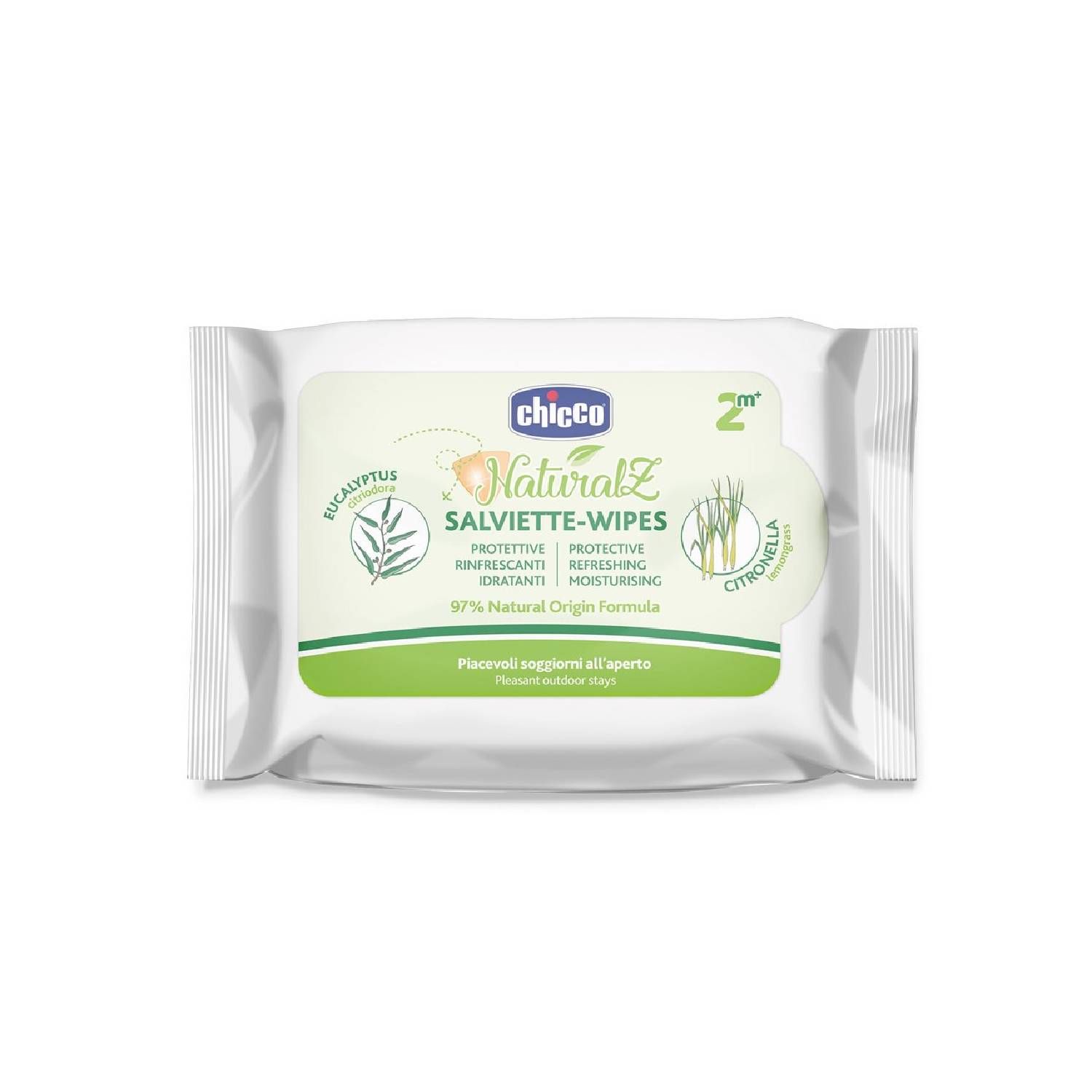 Chicco Salviette Naturalz Protettive E Rinfrescanti 20 Pezzi