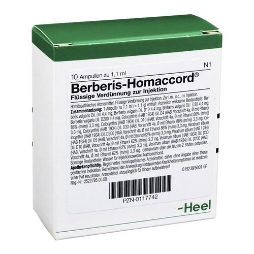 Heel Berberis Homaccord 10 Fiale 1.1ml