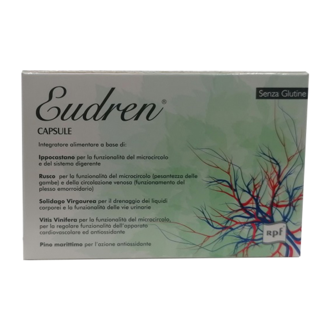 Eudren Integratore Microcircolo E Drenaggio 30 Capsule