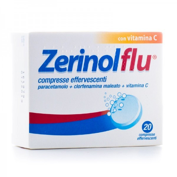 Zerinolflu Trattamento anti-influenzale E Raffreddore 20 Compresse Effervescenti