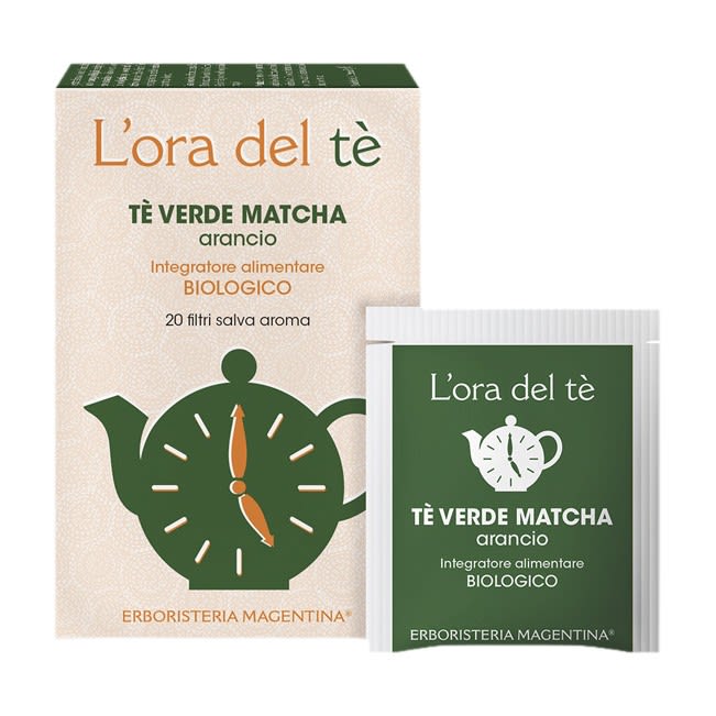 image - 980640041 - Tè verde matcha e arancio dolce in filtri biologici per una bevanda antiossidante da gustare calda o fredda. - 4872445_2.jpg