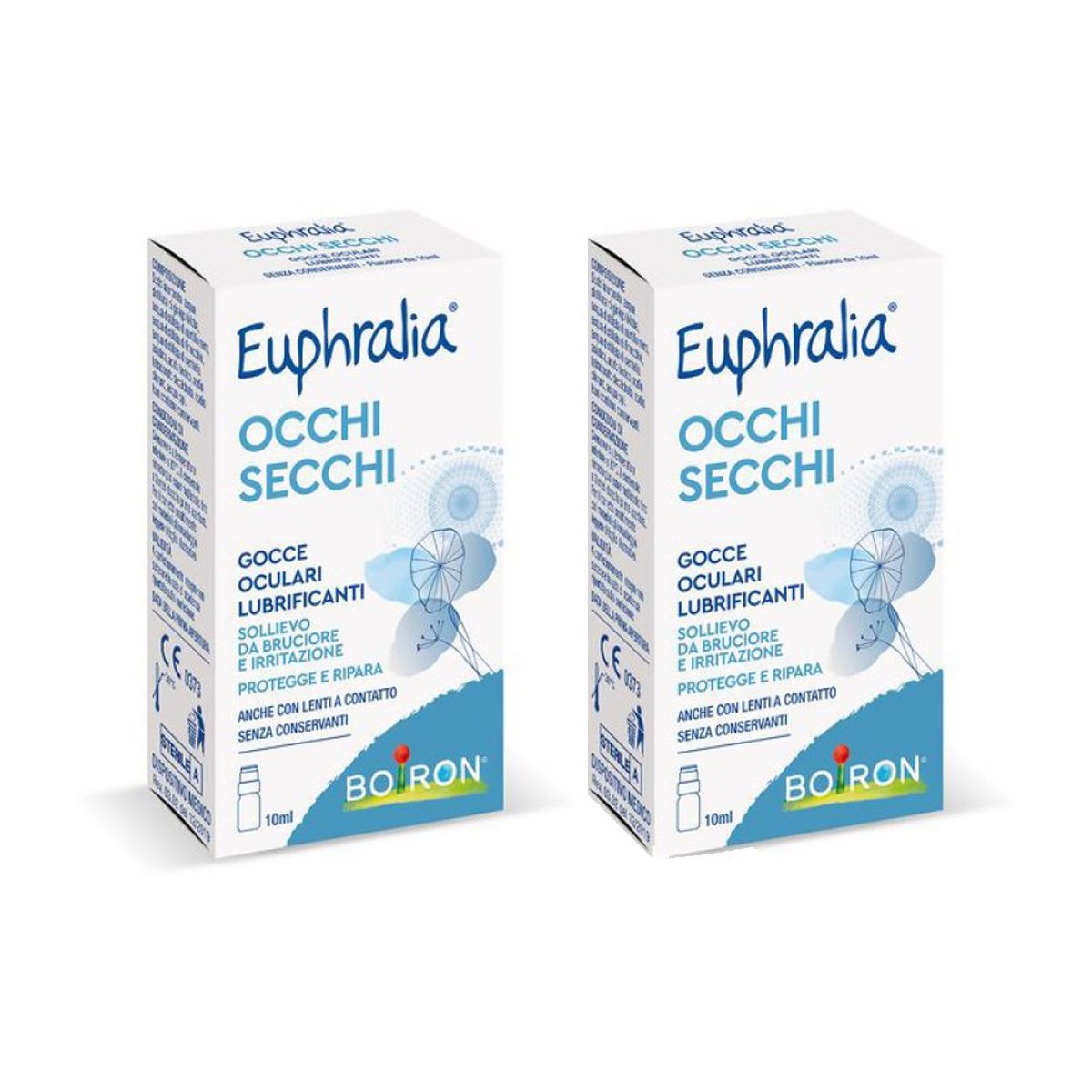 Euphralia Occhi Secchi Gocce occhi Lubrificanti 2x10ml